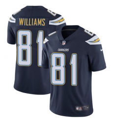 Men's Nike Los Angeles Chargers #81 Mike Williams Navy Blue Team Color Vapor Untouchable Limited Player NFL Jersey