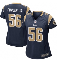 Women's Nike Los Angeles Rams #56 Dante Fowler Jr Game Navy Blue Team Color NFL Jersey