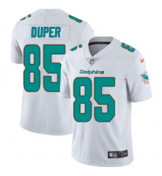 Men's Nike Miami Dolphins #85 Mark Duper White Vapor Untouchable Limited Player NFL Jersey