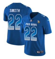 Youth Nike Minnesota Vikings #22 Harrison Smith Limited Royal Blue 2018 Pro Bowl NFL Jersey