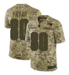 Youth Nike New England Patriots #80 Irving Fryar Limited Camo 2018 Salute to Service NFL Jersey