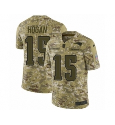 Men's Nike New England Patriots #15 Chris Hogan Limited Camo 2018 Salute to Service NFL Jersey