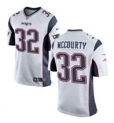 Men's Nike New England Patriots #32 Devin McCourty Game White NFL Jersey