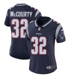 Women's Nike New England Patriots #32 Devin McCourty Navy Blue Team Color Vapor Untouchable Limited Player NFL Jersey