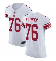 Men's Nike New York Giants #76 D.J. Fluker White Vapor Untouchable Elite Player NFL Jersey