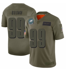 Men's Philadelphia Eagles #99 Jerome Brown Limited Camo 2019 Salute to Service Football Jersey