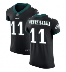 Men's Nike Philadelphia Eagles #11 Carson Wentz Black Alternate Wentzylvania Vapor Untouchable Elite Player NFL Jersey