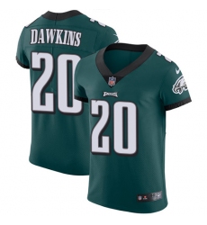 Men's Nike Philadelphia Eagles #20 Brian Dawkins Midnight Green Team Color Vapor Untouchable Elite Player NFL Jersey