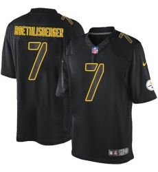Youth Nike Pittsburgh Steelers #7 Ben Roethlisberger Limited Black Impact NFL Jersey