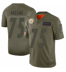 Youth Pittsburgh Steelers #75 Joe Greene Limited Camo 2019 Salute to Service Football Jersey