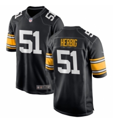 Men's Pittsburgh Steelers #51 Nick Herbig Black F U S E Vapor Untouchable Limited Football Stitched Jersey