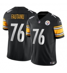 Men's Pittsburgh Steelers #76 Troy Fautanu Black 2024 Draft F.U.S.E. Vapor Untouchable Limited Football Stitched Jersey