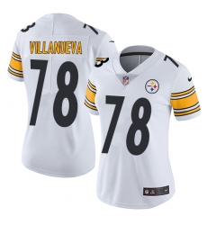 Women's Nike Pittsburgh Steelers #78 Alejandro Villanueva Elite White NFL Jersey
