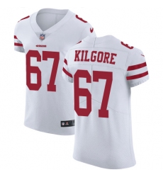 Men's Nike San Francisco 49ers #67 Daniel Kilgore White Vapor Untouchable Elite Player NFL Jersey
