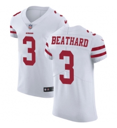 Men's Nike San Francisco 49ers #3 C. J. Beathard White Vapor Untouchable Elite Player NFL Jersey