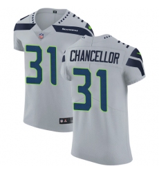 Men's Nike Seattle Seahawks #31 Kam Chancellor Grey Alternate Vapor Untouchable Elite Player NFL Jersey