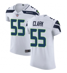 Men's Nike Seattle Seahawks #55 Frank Clark White Vapor Untouchable Elite Player NFL Jersey