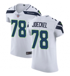 Men's Nike Seattle Seahawks #78 Luke Joeckel White Vapor Untouchable Elite Player NFL Jersey