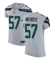 Men's Nike Seattle Seahawks #57 Michael Wilhoite Grey Alternate Vapor Untouchable Elite Player NFL Jersey