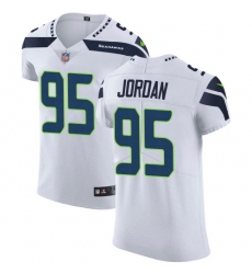 Men's Nike Seattle Seahawks #95 Dion Jordan White Vapor Untouchable Elite Player NFL Jersey