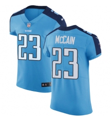 Men's Nike Tennessee Titans #23 Brice McCain Light Blue Team Color Vapor Untouchable Elite Player NFL Jersey