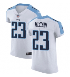 Men's Nike Tennessee Titans #23 Brice McCain White Vapor Untouchable Elite Player NFL Jersey