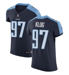 Men's Nike Tennessee Titans #97 Karl Klug Navy Blue Alternate Vapor Untouchable Elite Player NFL Jersey