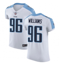 Men's Nike Tennessee Titans #96 Sylvester Williams White Vapor Untouchable Elite Player NFL Jersey