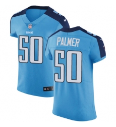 Men's Nike Tennessee Titans #50 Nate Palmer Light Blue Team Color Vapor Untouchable Elite Player NFL Jersey