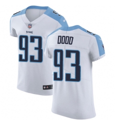 Men's Nike Tennessee Titans #93 Kevin Dodd White Vapor Untouchable Elite Player NFL Jersey