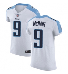 Men's Nike Tennessee Titans #9 Steve McNair White Vapor Untouchable Elite Player NFL Jersey