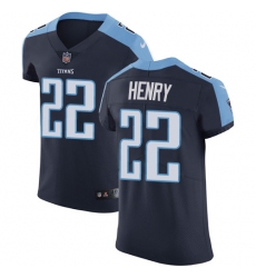 Men's Nike Tennessee Titans #22 Derrick Henry Navy Blue Alternate Vapor Untouchable Elite Player NFL Jersey