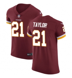 Men's Nike Washington Redskins #21 Sean Taylor Elite Burgundy Red Team Color NFL Jersey