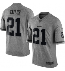 Men's Nike Washington Redskins #21 Sean Taylor Limited Gray Gridiron NFL Jersey