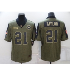 Men's Washington Redskins #21 Sean Taylor Nike Olive 2021 Salute To Service Limited Player Jersey