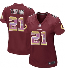 Women's Nike Washington Redskins #21 Sean Taylor Limited Burgundy Red Strobe NFL Jersey