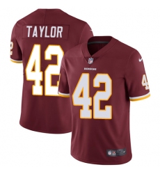 Youth Nike Washington Redskins #42 Charley Taylor Burgundy Red Team Color Vapor Untouchable Limited Player NFL Jersey