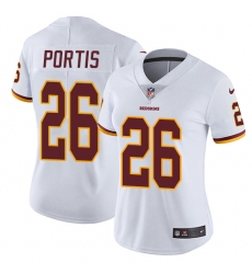 Women's Nike Washington Redskins #26 Clinton Portis Elite White NFL Jersey