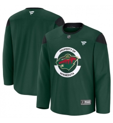 Men's Minnesota Wild Green 2024-25 Team Practice Stitched Hockey Jersey