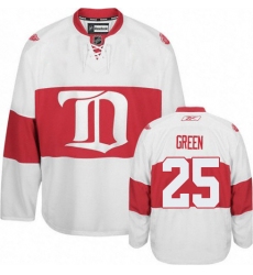 Men's Reebok Detroit Red Wings #25 Mike Green Premier White Third NHL Jersey