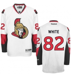 Youth Reebok Ottawa Senators #82 Colin White Authentic White Away NHL Jersey