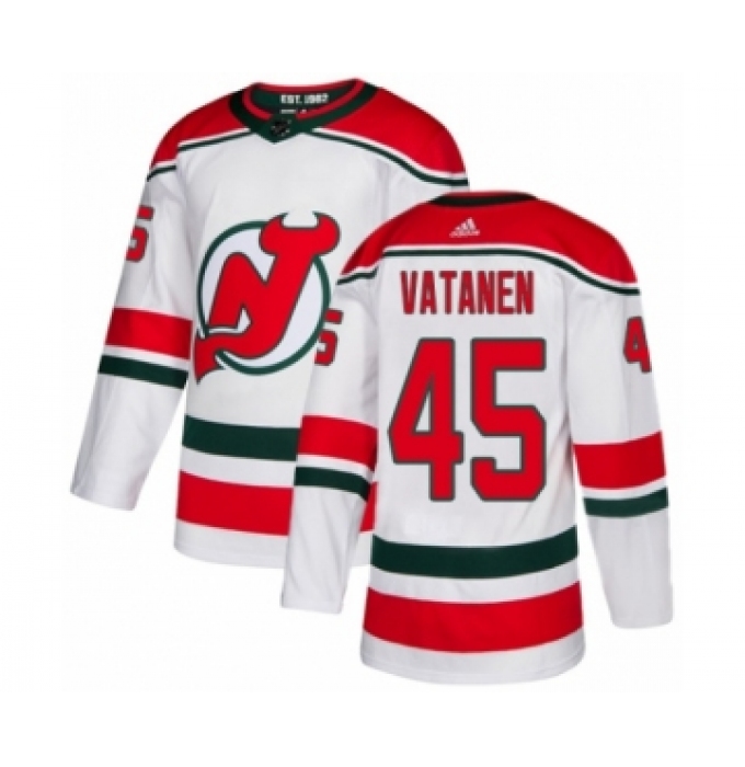 Youth Adidas New Jersey Devils #45 Sami Vatanen Authentic White Alternate NHL Jersey