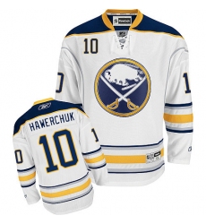 Men's Reebok Buffalo Sabres #10 Dale Hawerchuk Authentic White Away NHL Jersey