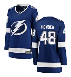 Women's Tampa Bay Lightning #48 Brett Howden Fanatics Branded Royal Blue Home Breakaway NHL Jersey