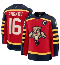 Men's Florida Panthers #16 Aleksander Barkov Red 2026 With C Winter Classic Stitched Hockey Jersey
