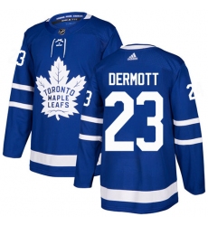Youth Adidas Toronto Maple Leafs #23 Travis Dermott Authentic Royal Blue Home NHL Jersey