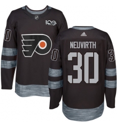 Men's Adidas Philadelphia Flyers #30 Michal Neuvirth Premier Black 1917-2017 100th Anniversary NHL Jersey
