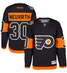 Youth Reebok Philadelphia Flyers #30 Michal Neuvirth Authentic Black 2017 Stadium Series NHL Jersey