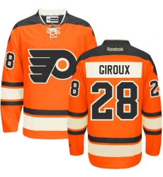 Youth Reebok Philadelphia Flyers #28 Claude Giroux Premier Orange New Third NHL Jersey