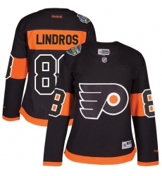 Women's Reebok Philadelphia Flyers #88 Eric Lindros Authentic Black 2017 Stadium Series NHL Jersey